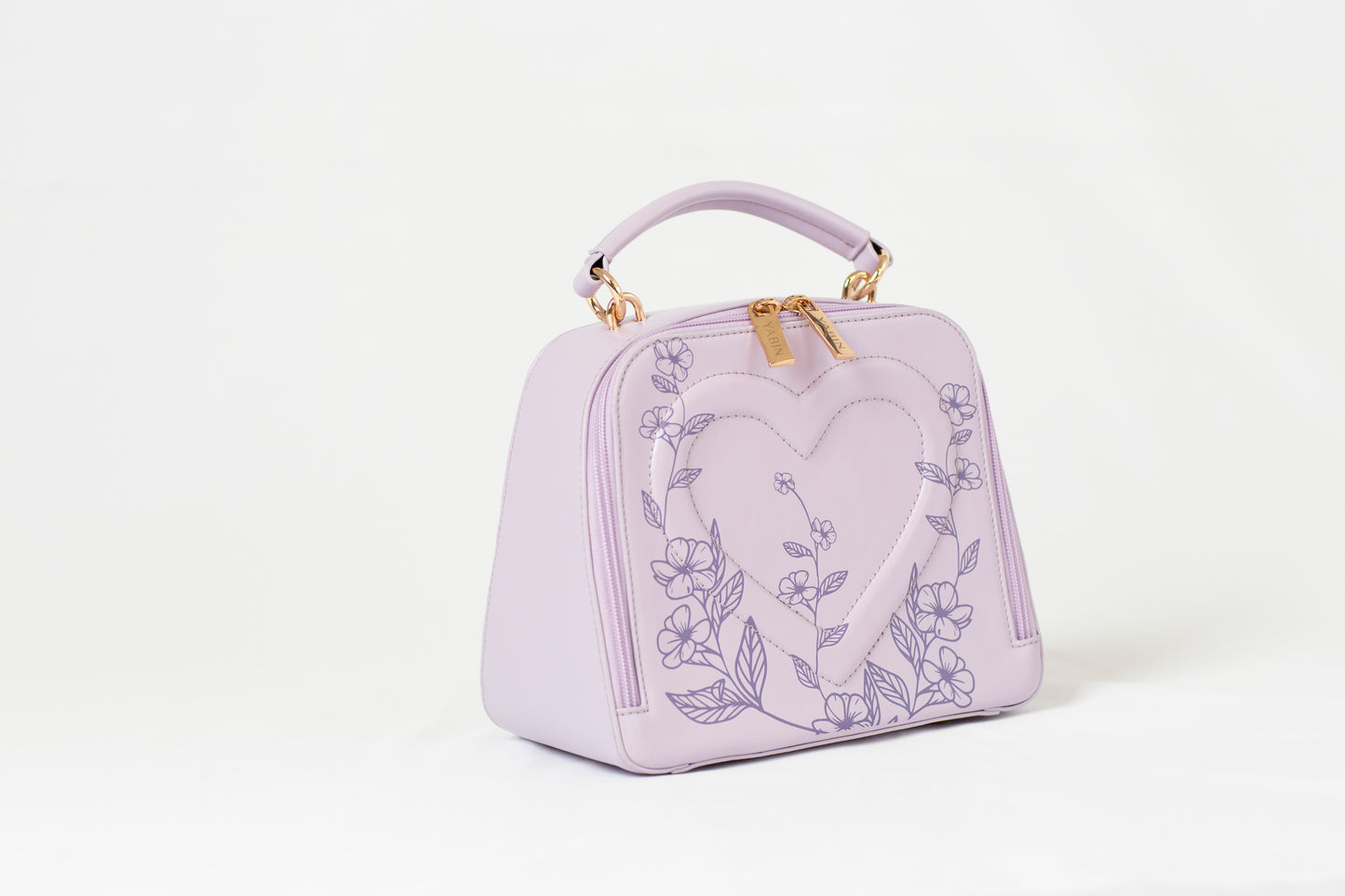 Gearldine Heart Bag - Lilac Bloom