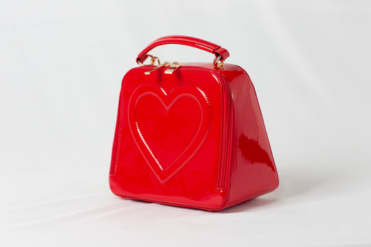 Geraldine Heart Bag - Red