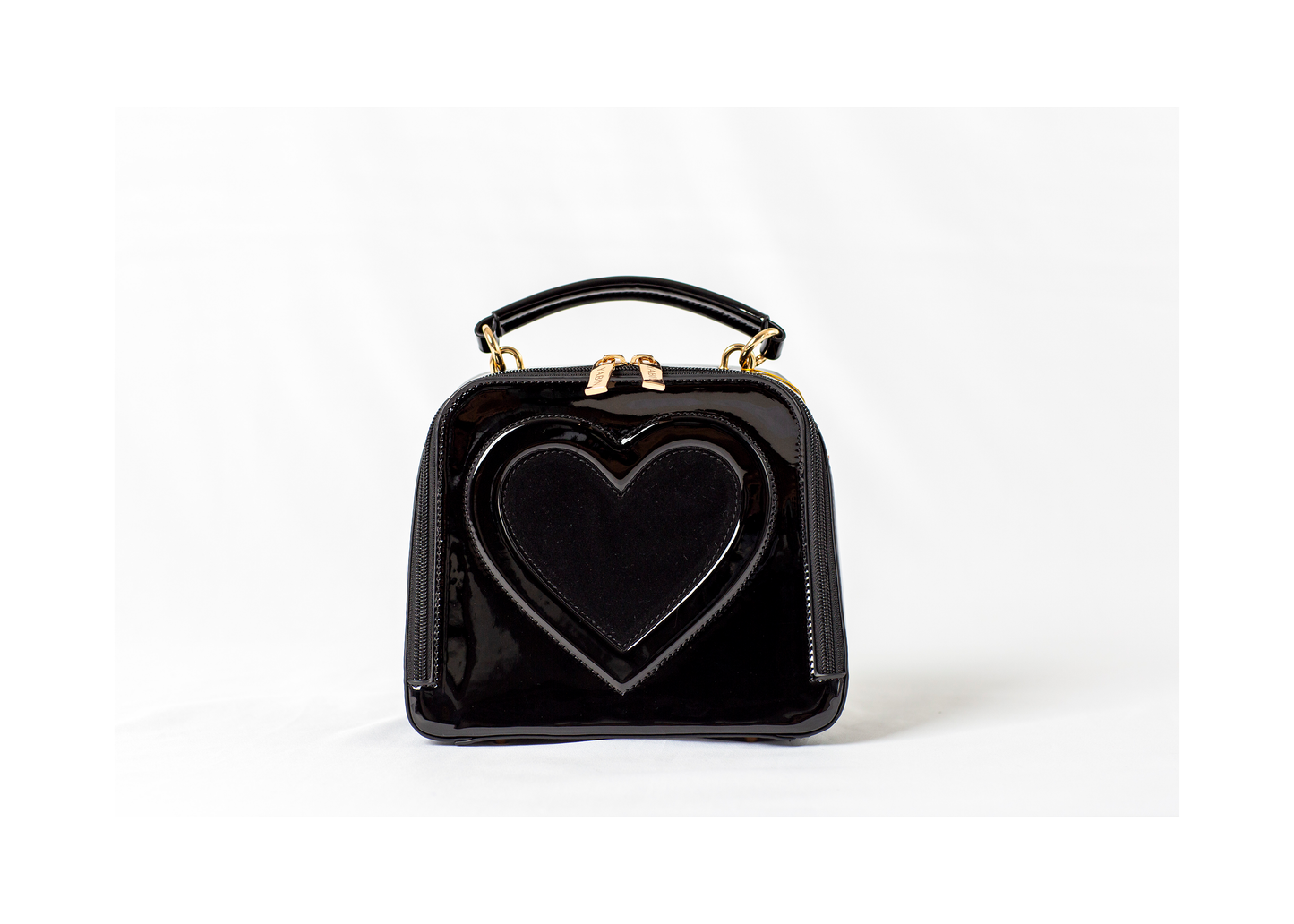 The Geraldine Heart Bag — Midnight