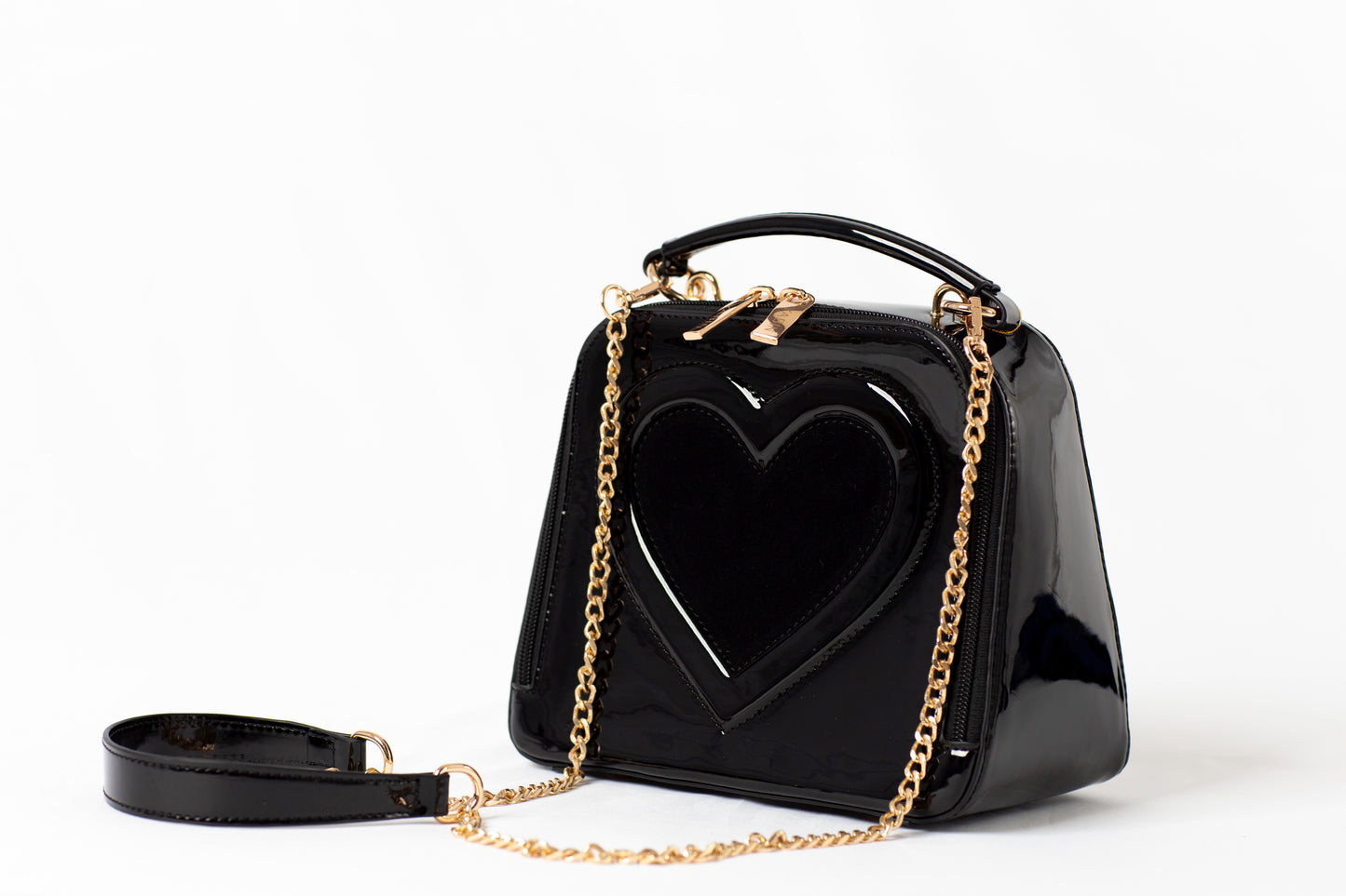 The Geraldine Heart Bag — Midnight