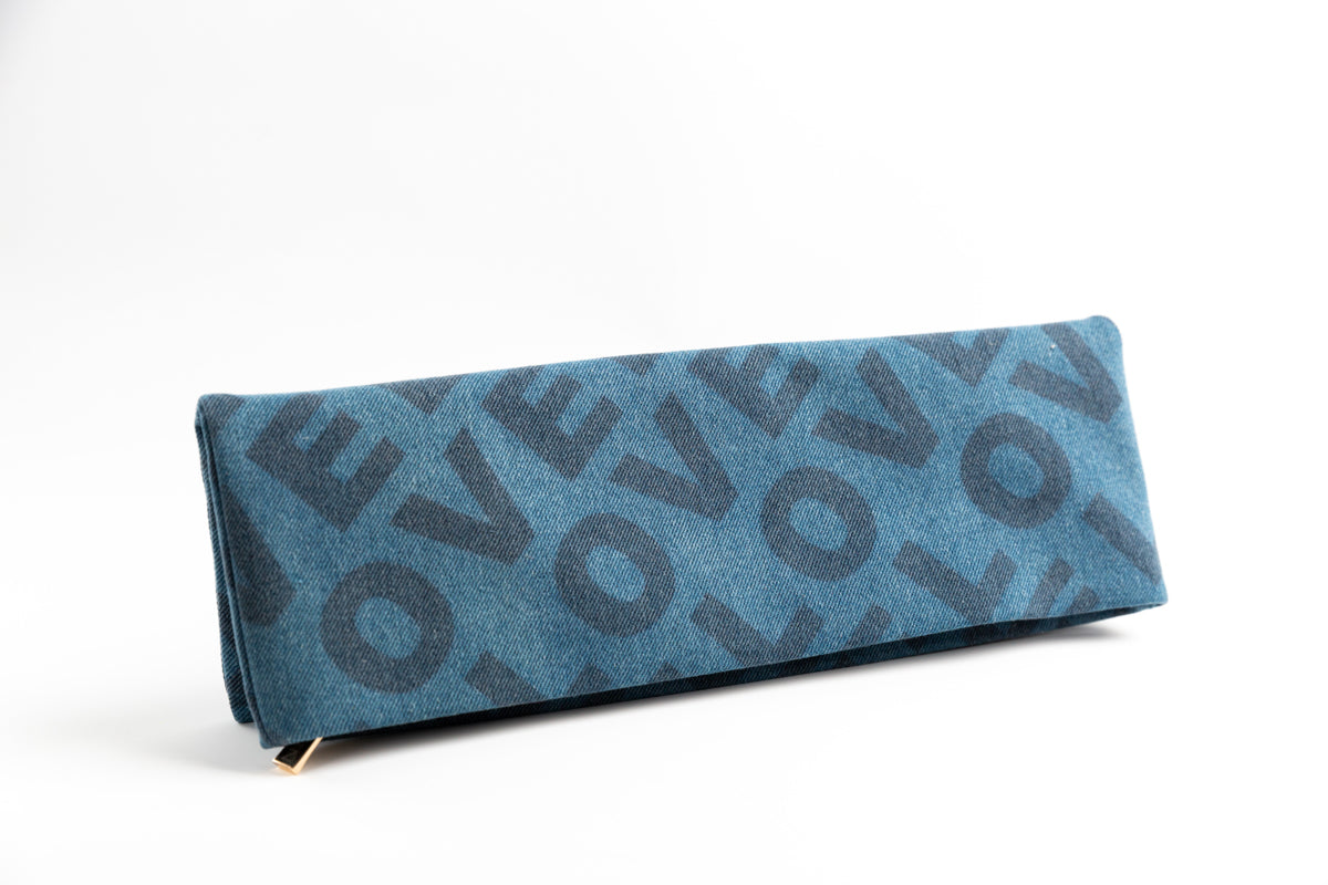 Love Clutch Denim - Blue